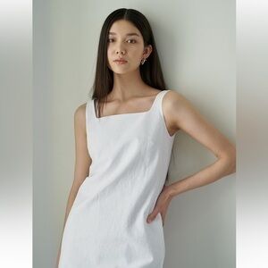 Chadwick's sheath square neck sleeveless dress